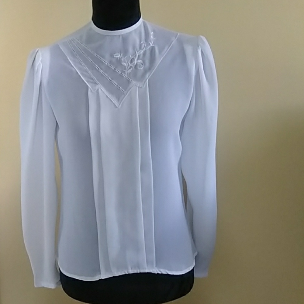 Plain white blouse